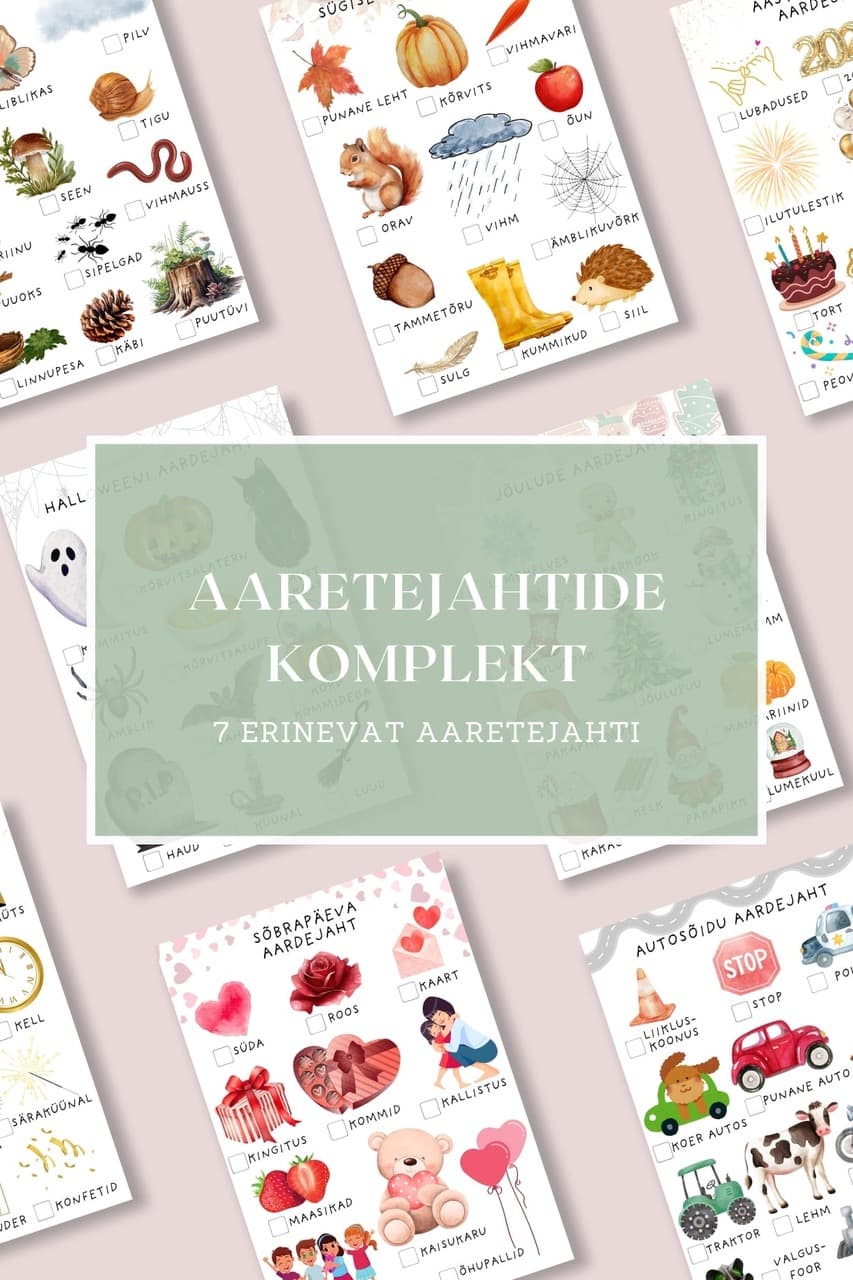 Aaretejahi komplekt – 7 põnevat aardejahti lastele