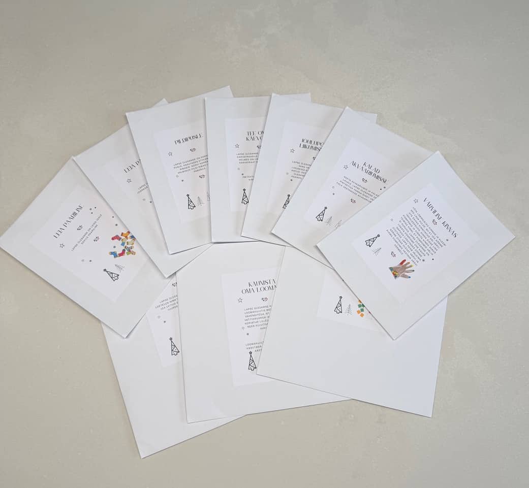 Ideaalne jõulupakk lasteaeda: 10 arendavat tegevust 2-4 aastastele