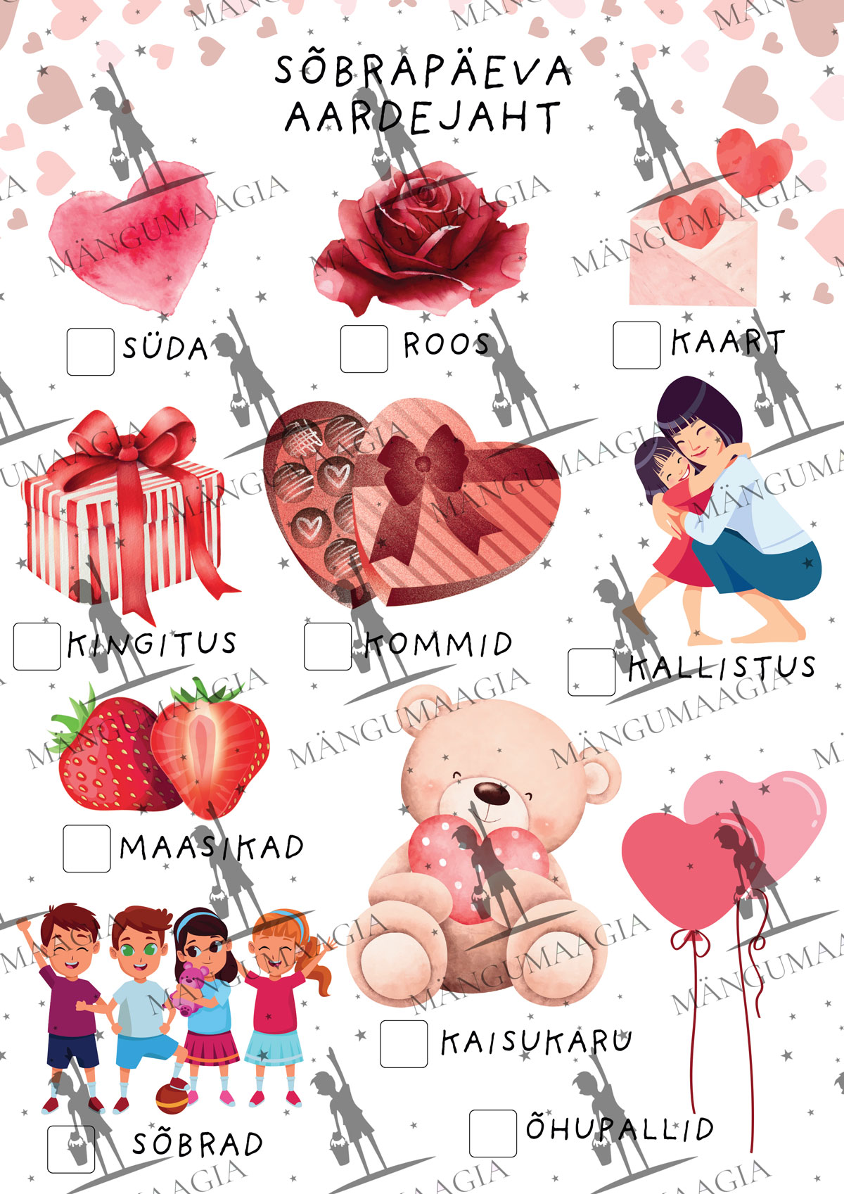 Sõbrapäeva aardejaht – armastuse ja sõpruse mäng!