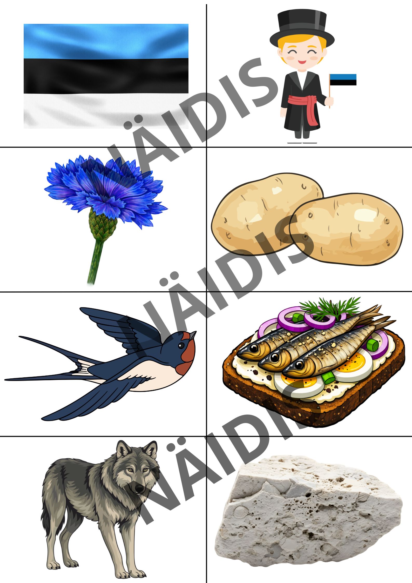 Memoriin “EV108” – Eesti-teemaline mälumäng